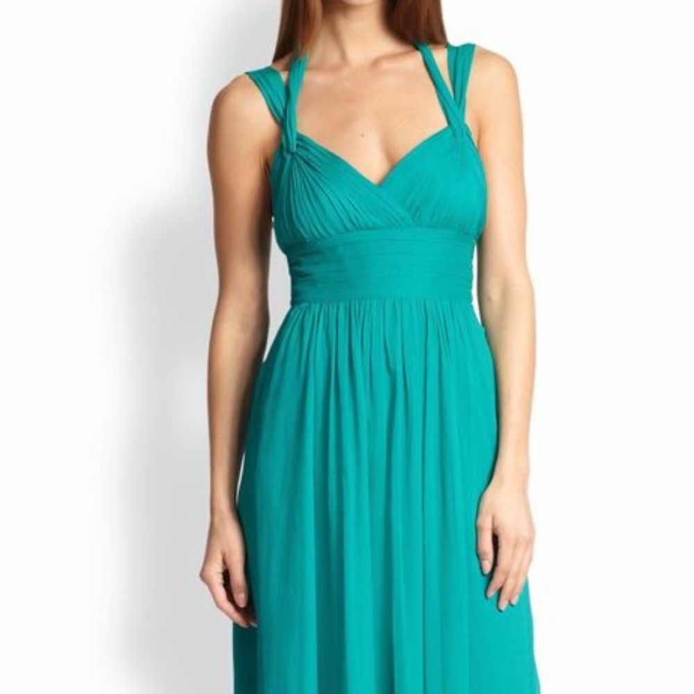 BCBGMAXAZRIA Turquoise Maxi Gown
